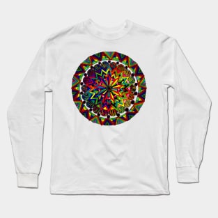 Psychedelic Abstract colourful work 231 Crest Long Sleeve T-Shirt